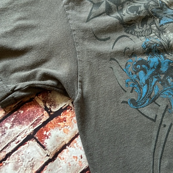 Men's Skulls Iron Cross T-Shirt Size XL - Picture 8 of 10